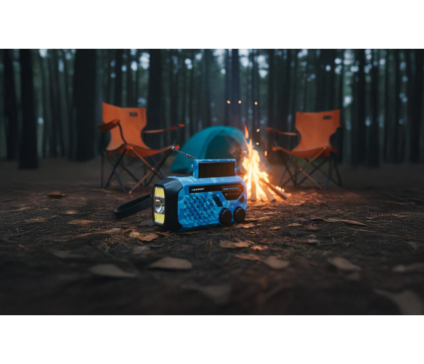 Blaupunkt ER10 Niebieskie FM z latarką LED - 1507306 - zdjęcie 4